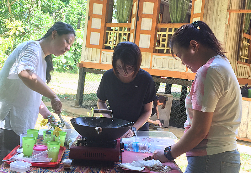 cooking class on Pulau Ubin