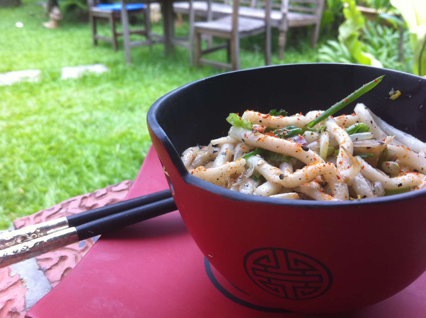black pepper udon